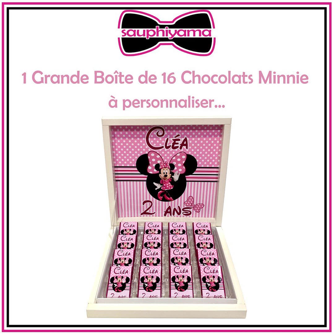 grande boîte 16 chocolats Minnie sauphiyama