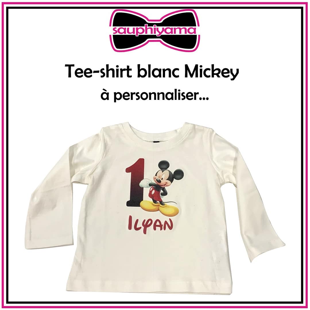tee-shirt personnalisé Mickey sauphiyama
