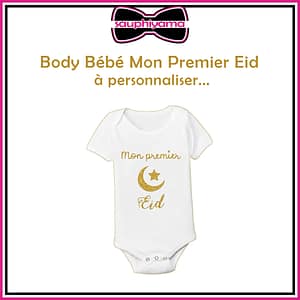 Body bébé eid mubarak personnalisésauphiyama