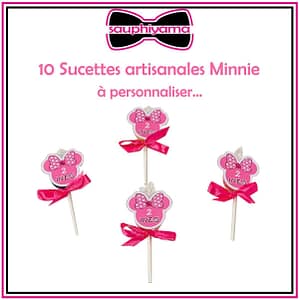 sucettes Minnie personnalisé sauphiyama