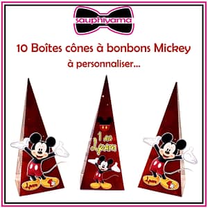 boîte bonbon mickey personnalisé sauphiyama