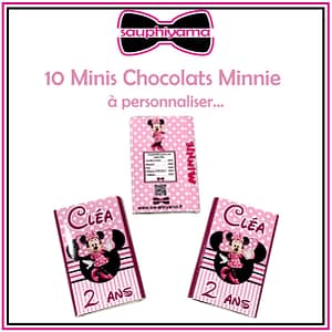 chocolats minnie personnalisé sauphiyama