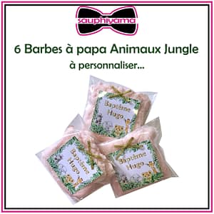 Barbe à papa Animaux Jungle personnalisé sauphiyama