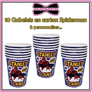 gobelet spiderman personnalisé sauphiyama