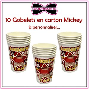 gobelet mickey personnalisé sauphiyama