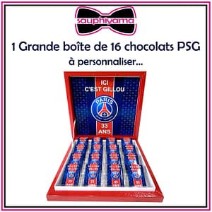 boite chocolats personnalisé PSG sauphiyama