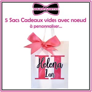 Sacs cadeaux vides personnalisé anniversaire