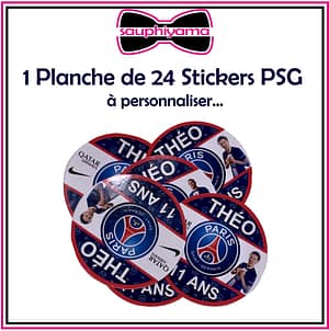 Stickers PSG personnalisé sauphiyama
