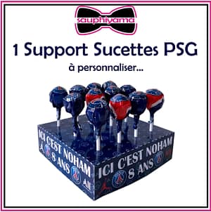 support sucette psg personnalisé sauphiyama