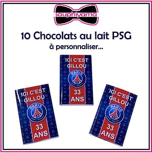 Chocolats PSG personnalisé sauphiyama