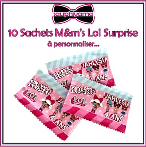 m&m's lol surprise personnalisé sauphiyama