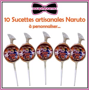 Sucettes naruto personnalisé sauphiyama