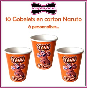 gobelet personnalisé naruto sauphiyama