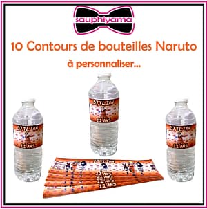 contours bouteilles naruto personnalisé sauphiyama