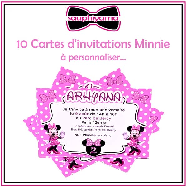 Cartes d'invitations personnalisés sauphiyama