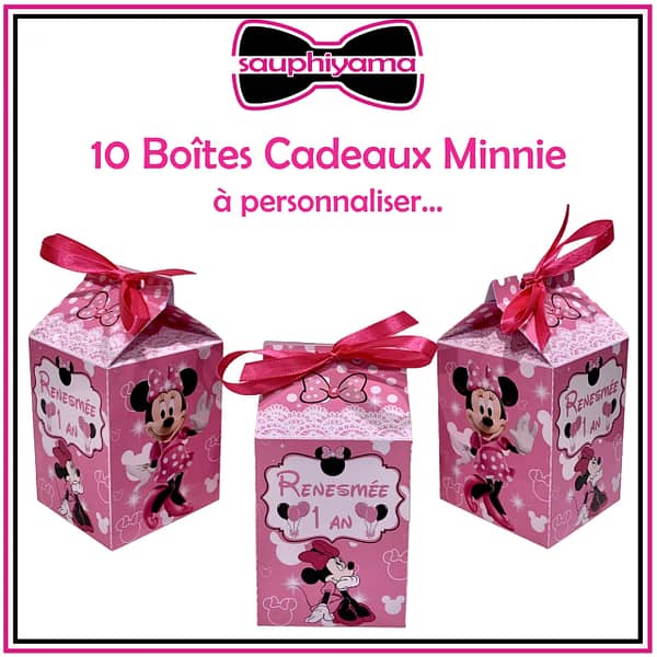Boîte Minnie personnalisé sauphiyama