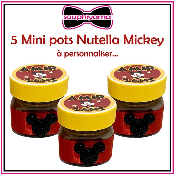 Nutella personnalisé Mickey sauphiyama