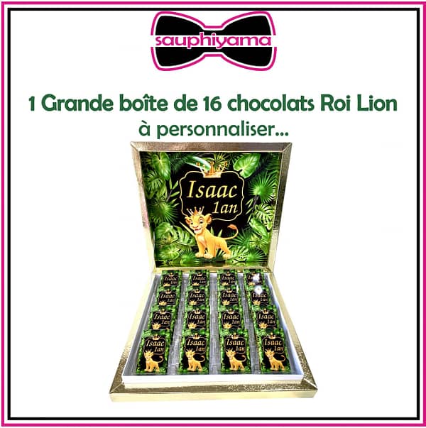 Boîte chocolats personnalisé Roi Lion sauphiyama