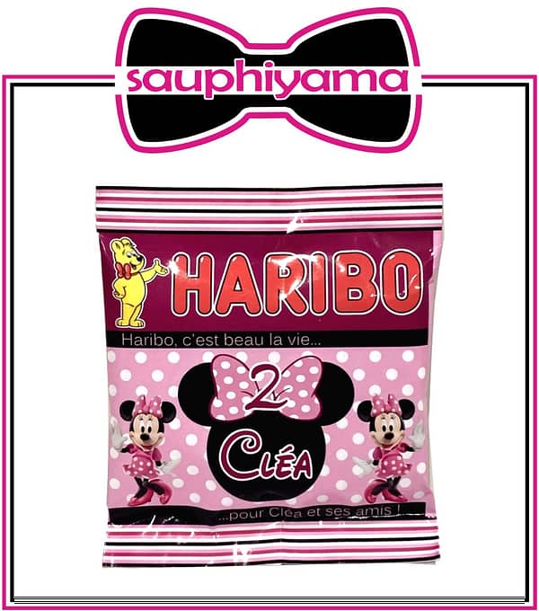 Sachets de bonbons personnalisé Haribo Minnie