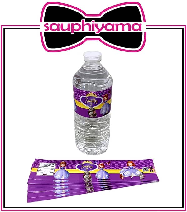 10 Contours de bouteilles princesse Sofia à personnaliser – Image 2