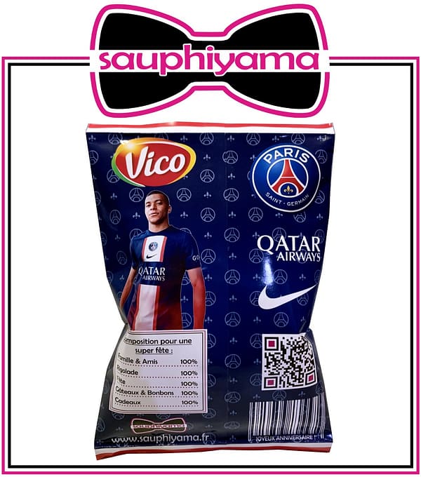 5 Paquets de chips PSG à personnaliser – Image 3