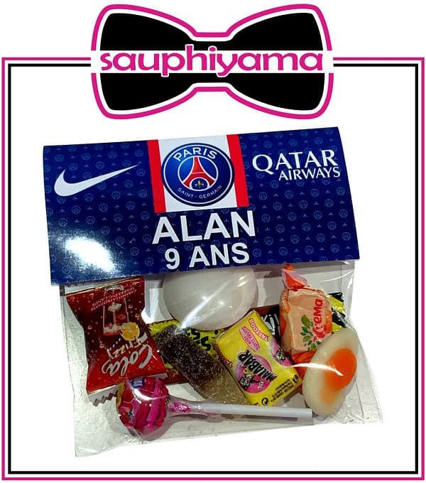10 Sachets de bonbons PSG à personnaliser – Image 2