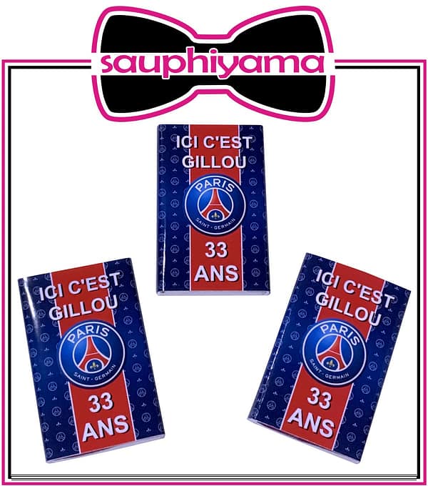 Chocolats PSG personnalisé sauphiyama