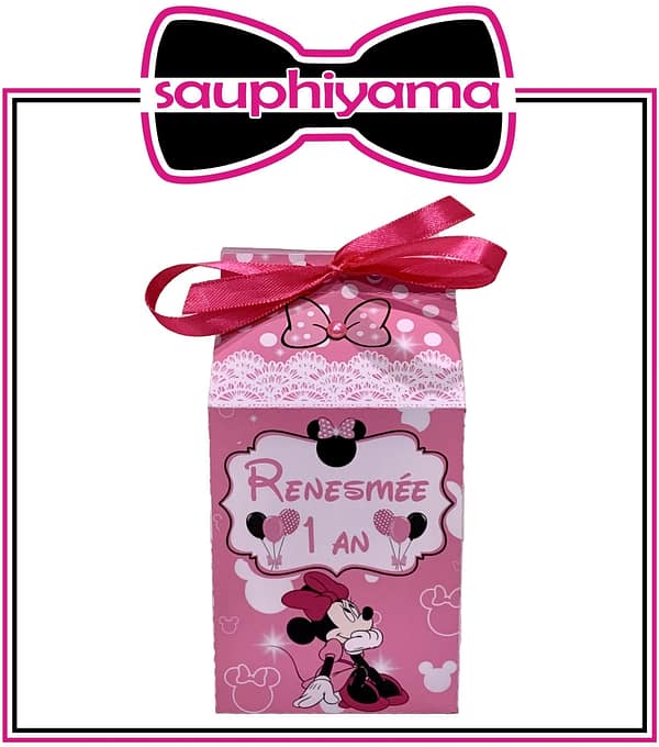10 Boîtes cadeaux Minnie à personnaliser – Image 2