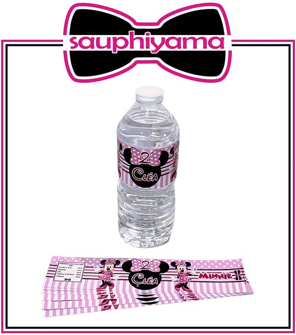 10 Contours de bouteilles Minnie à personnaliser – Image 2