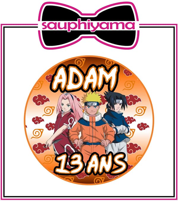 sticker personnalisé naruto sauphiyama