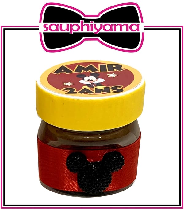5 Mini pots Nutella Mickey à personnaliser – Image 2