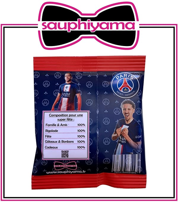 10 Sachets Haribo PSG à personnaliser – Image 3