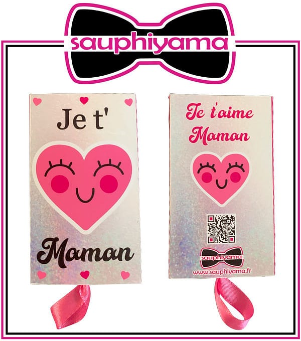 Coffret cadeau rose je t'aime Saint Valentin