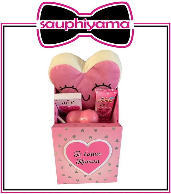 1 Coffret cadeau rose Je t'aime à personnaliser – Image 3