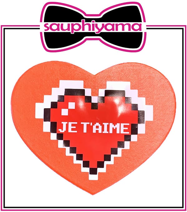 1 Coffret cadeau rouge Je t'aime – Image 3