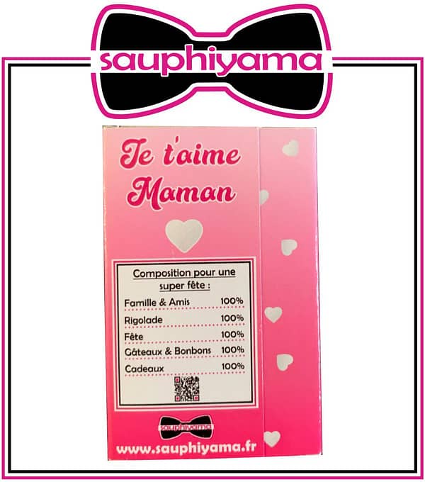 Coffret cadeau rose je t'aime Saint Valentin