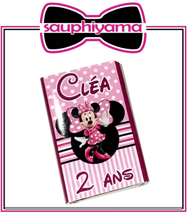 chocolat personnalisé minnie sauphiyama