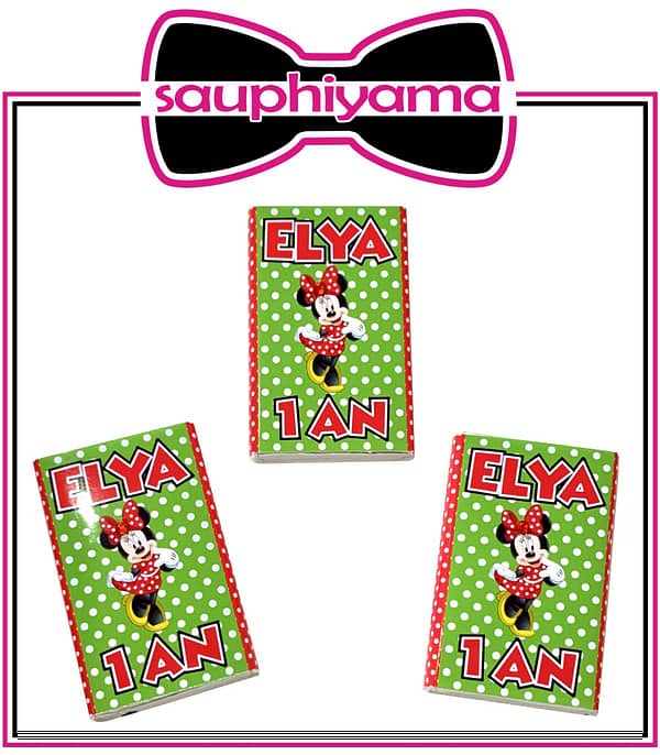 1 Grande boîte de 16 chocolats Minnie à personnaliser – Image 2