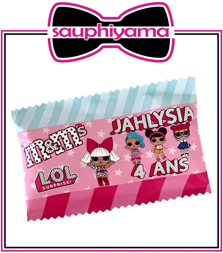 10 Sachets de M&m's LOL Surprise à personnaliser – Image 2