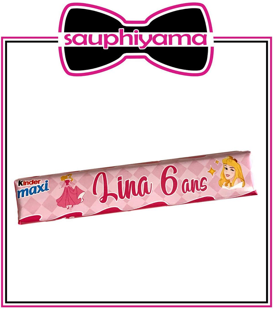 10 Kinder Maxi Princesse Aurore à personnaliser – Image 2