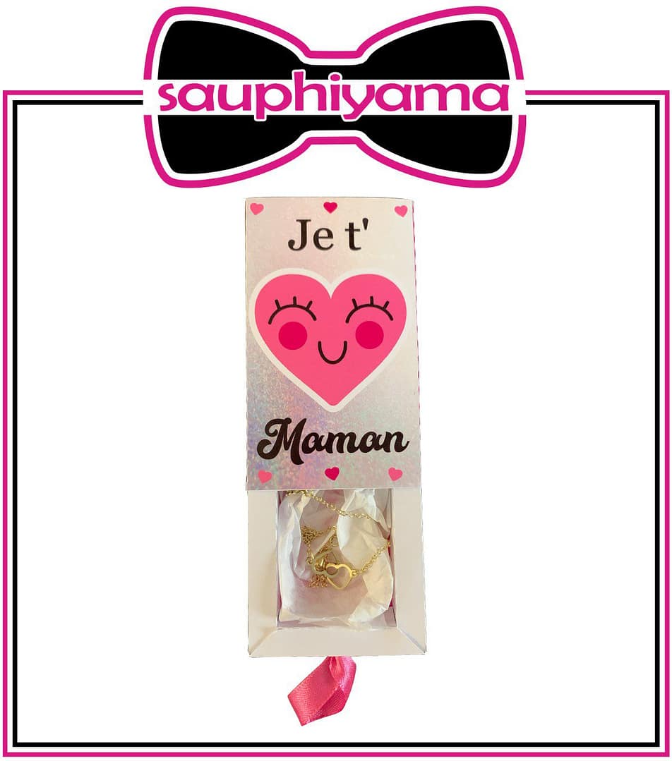 boite cadeau rose je t'aime Saint Valentin sauphiyama