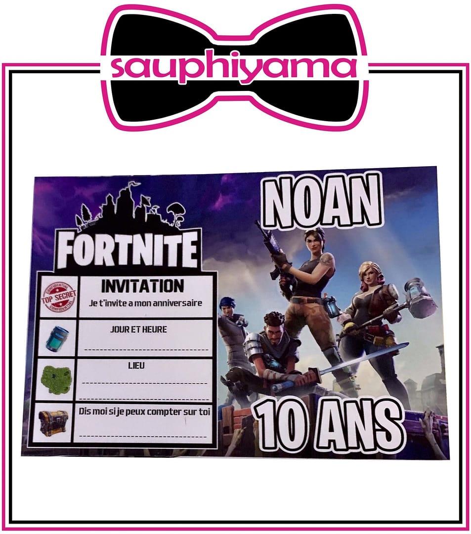 10 Cartes d'invitations Fortnite à personnaliser – Image 2