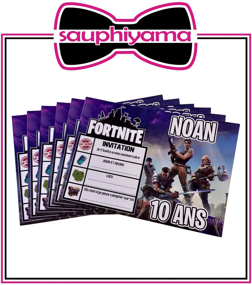 10 Cartes d'invitations Fortnite à personnaliser – Image 3