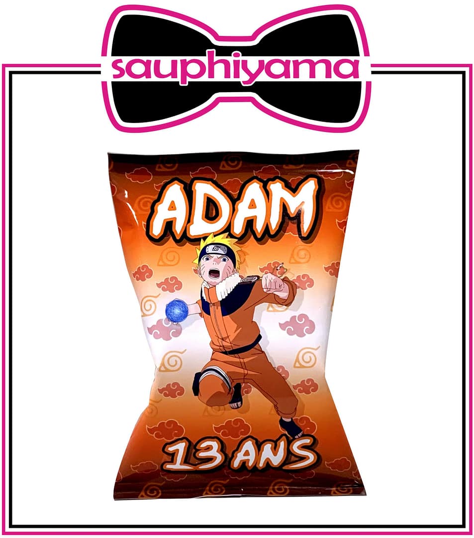 5 Paquets de chips Naruto à personnaliser – Image 2