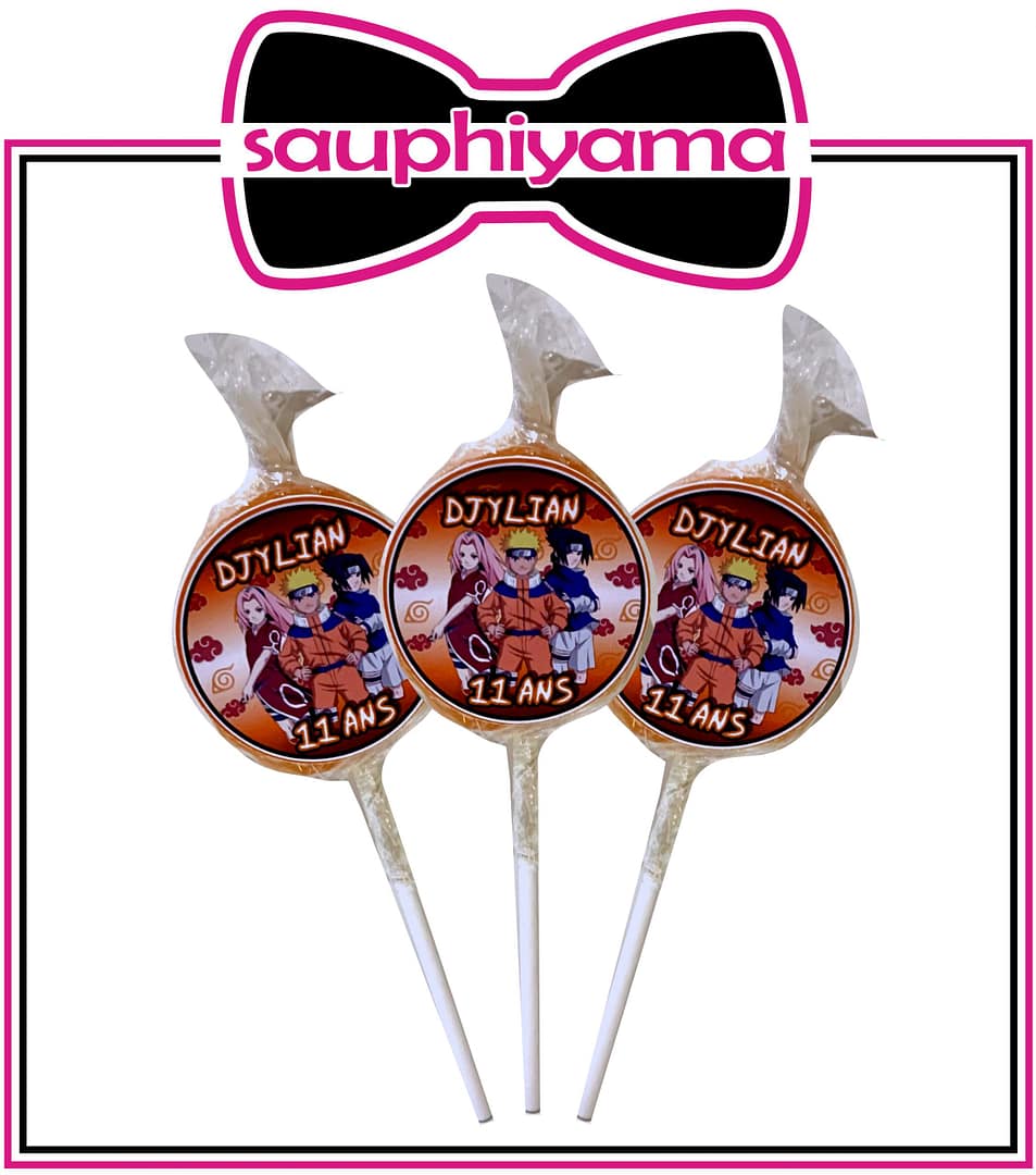 10 Sucettes artisanales Naruto à personnaliser – Image 3